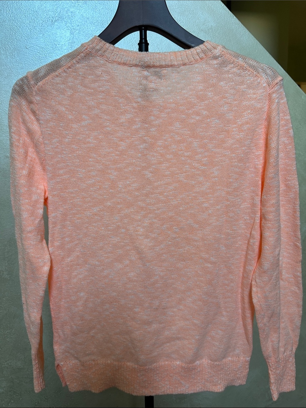 J. Crew Marled Peach Crewneck Sweater sz XS - Picture 8 of 8